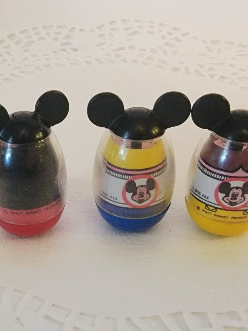 Set of 3 Vintage Weebles, Mickey Mouse, Billy, and Karen from Magic Kingdom set - Picture 4 of 5